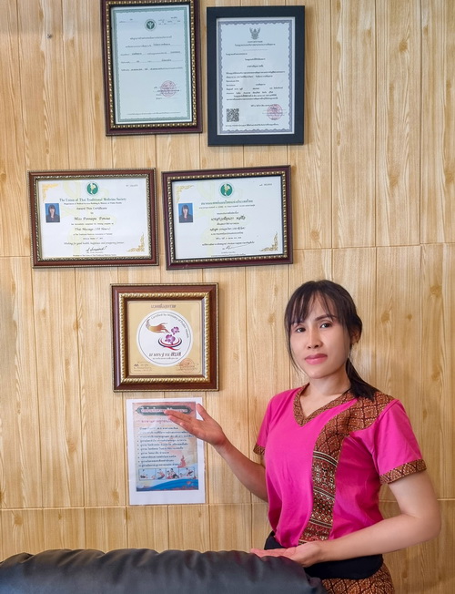 Buriram Massage Thai License Certificates